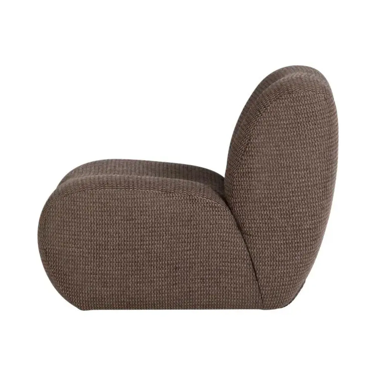 WOOOD Fauteuils|Nomu Fauteuil chenille Bruin