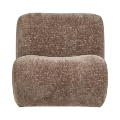 WOOOD Fauteuils|Nomu Fauteuil velvet Lichtbruin