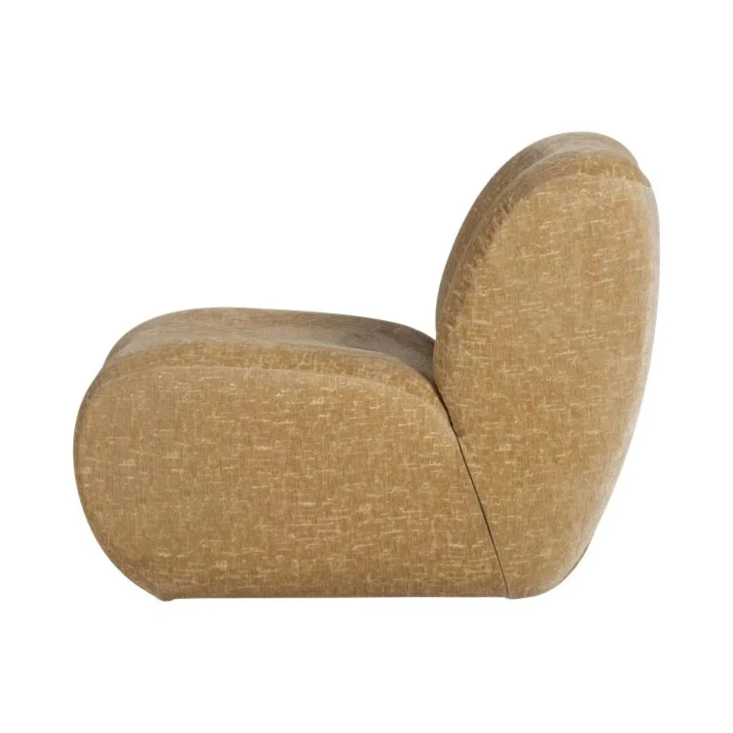 WOOOD Fauteuils|Nomu Fauteuil velvet Lichtgeel