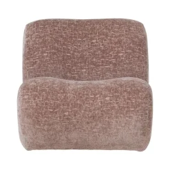 WOOOD Fauteuils|Nomu Fauteuil velvet Lichtroze
