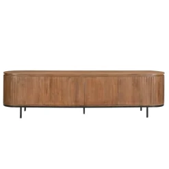 Livingfurn Industriele Kasten|Tv Meubels|Noor tv-meubel 210cm naturel