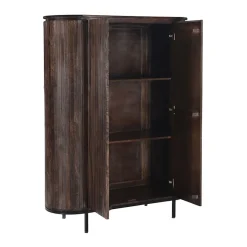 Livingfurn Wandkasten|Industriele Kasten|Noor wandkast 115 cm walnoot