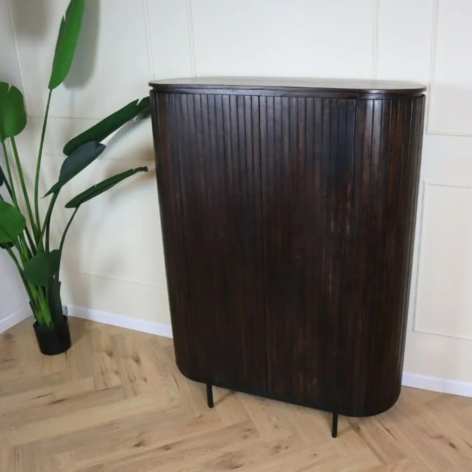 Livingfurn Wandkasten|Industriele Kasten|Noor wandkast 115 cm walnoot
