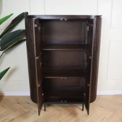Livingfurn Wandkasten|Industriele Kasten|Noor wandkast 115 cm walnoot