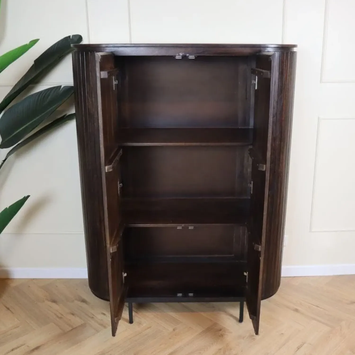 Livingfurn Wandkasten|Industriele Kasten|Noor wandkast 115 cm walnoot