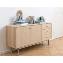 Nordhavn Dressoirs|Industriele Kasten|Nordvik Dressoir Naturel 160cm
