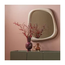 WOOOD Spiegels|Norea Spiegel Hoogglans Zand 90cm