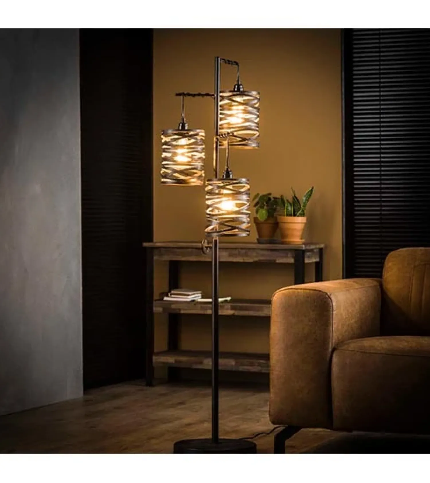 Kalfort Vloerlampen|Norvel vloerlamp 3-lichts