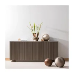 WOOOD Dressoirs|Industriele Kasten|Nova Dressoir Dennenhout Truffelbruin 200cm