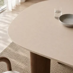 Vane Living Eettafels|Nova Eettafel Deens ovaal Walnoot/Zand 200 cm