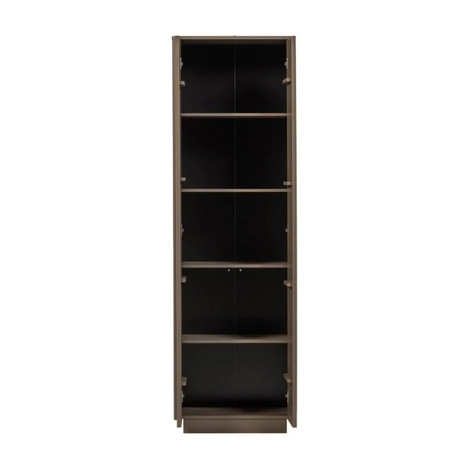 WOOOD Wandkasten|Industriele Kasten|Nova Hoge Opbergkast Dennenhout Truffelbruin 67cm