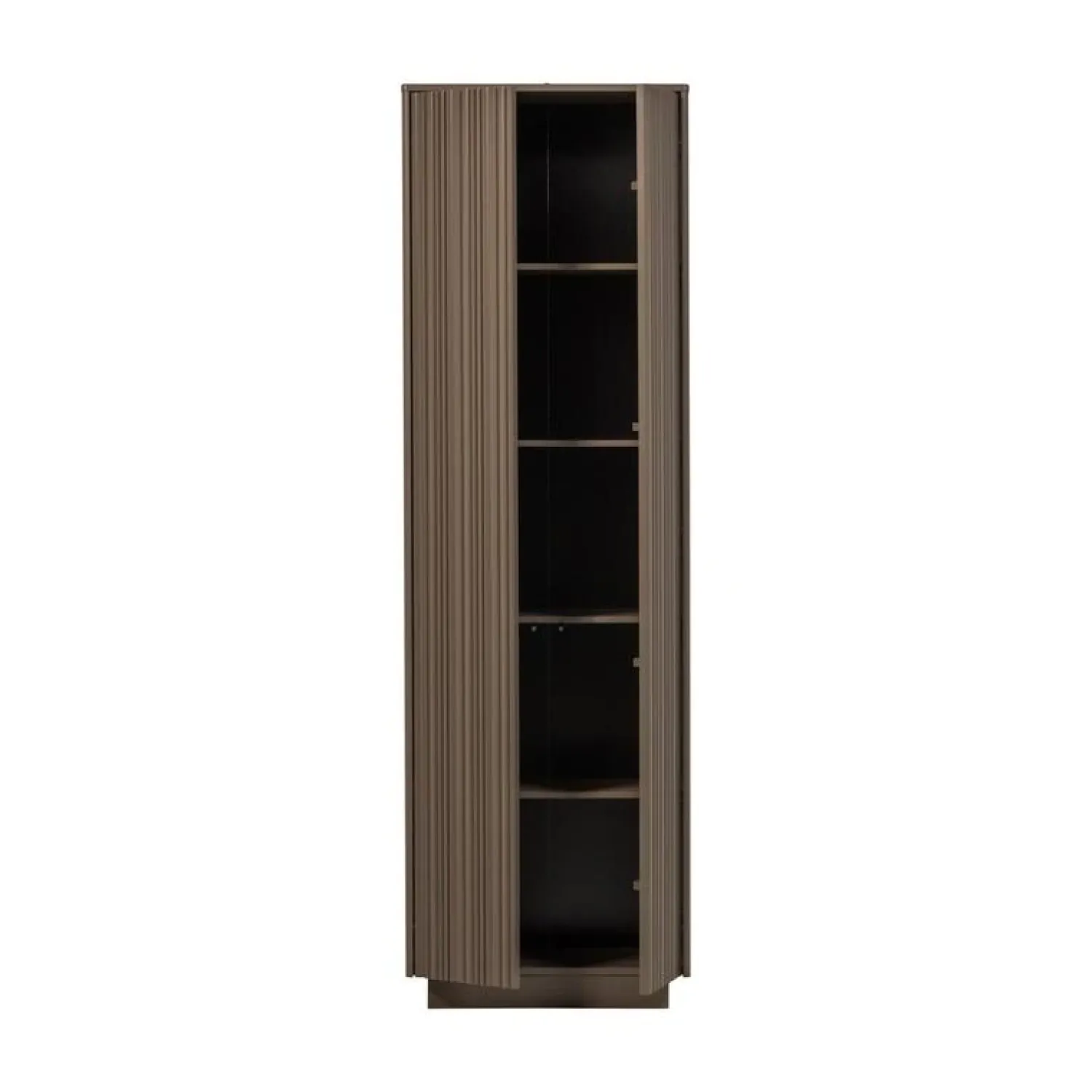 WOOOD Wandkasten|Industriele Kasten|Nova Hoge Opbergkast Dennenhout Truffelbruin 67cm