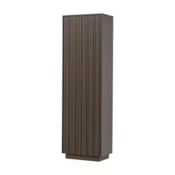 WOOOD Wandkasten|Industriele Kasten|Nova Hoge Opbergkast Dennenhout Truffelbruin 67cm