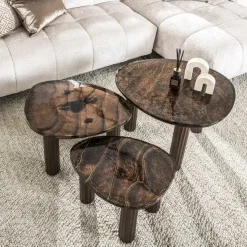 Kalfort Salontafels|Nova Salontafel S Koper / Glas 51cm (Showroommodel)