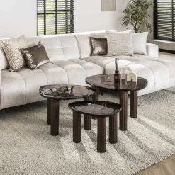 Kalfort Salontafels|Nova Salontafel S Koper / Glas 51cm (Showroommodel)