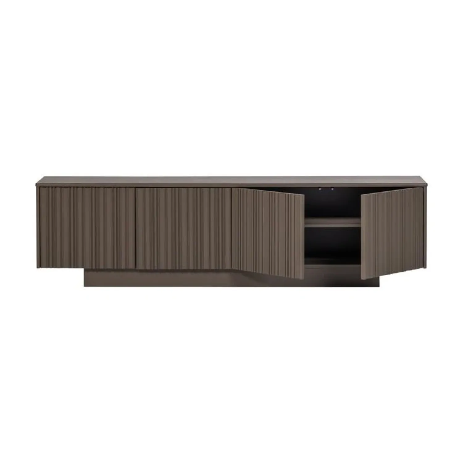 WOOOD Industriele Kasten|Tv Meubels|Nova TV Meubel 200cm Dennenhout Truffelbruin 200cm