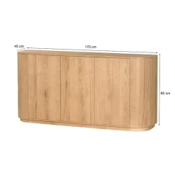 Livingfurn Dressoirs|Industriele Kasten|Novero Dressoir naturel 170cm