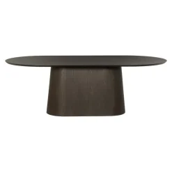 Livingfurn Eettafels|Novero Eettafel Espresso eiken ovaal 230cm