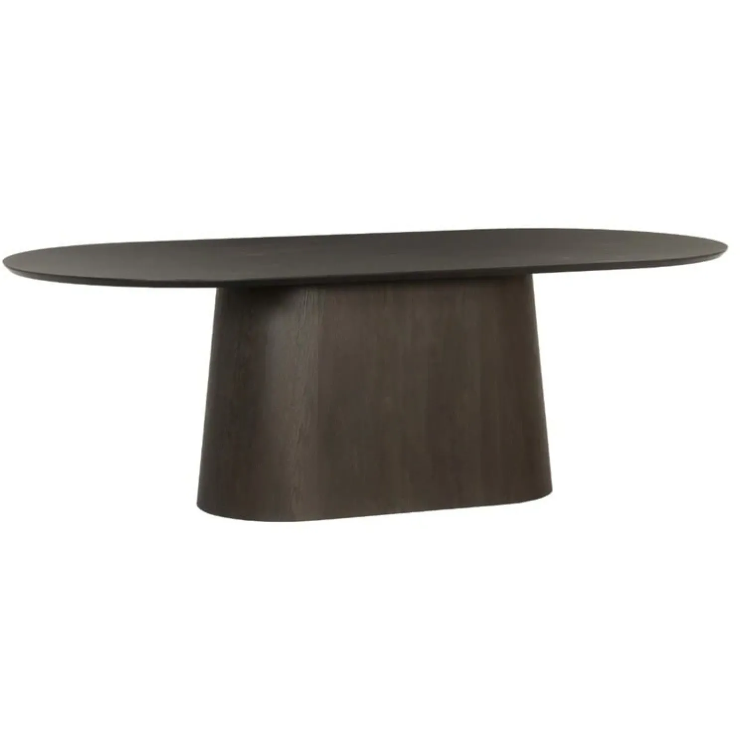 Livingfurn Eettafels|Novero Eettafel Espresso eiken ovaal 230cm