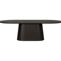 Livingfurn Eettafels|Novero Eettafel Espresso eiken ovaal 280cm