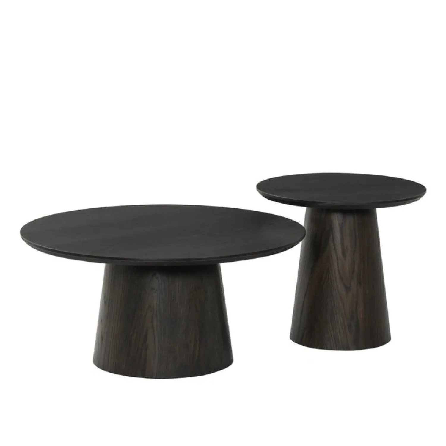 Livingfurn Salontafels|Novero Salontafel Espresso eiken 50cm rond