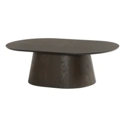 Livingfurn Salontafels|Novero Salontafel Espresso eiken Ovaal 120cm