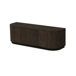 Livingfurn Industriele Kasten|Tv Meubels|Novero Tv meubel Espresso eiken 140cm