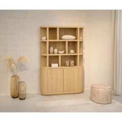 Livingfurn Vakkenkasten|Boekenkasten|Novero Vakkenkast naturel eiken 145cm