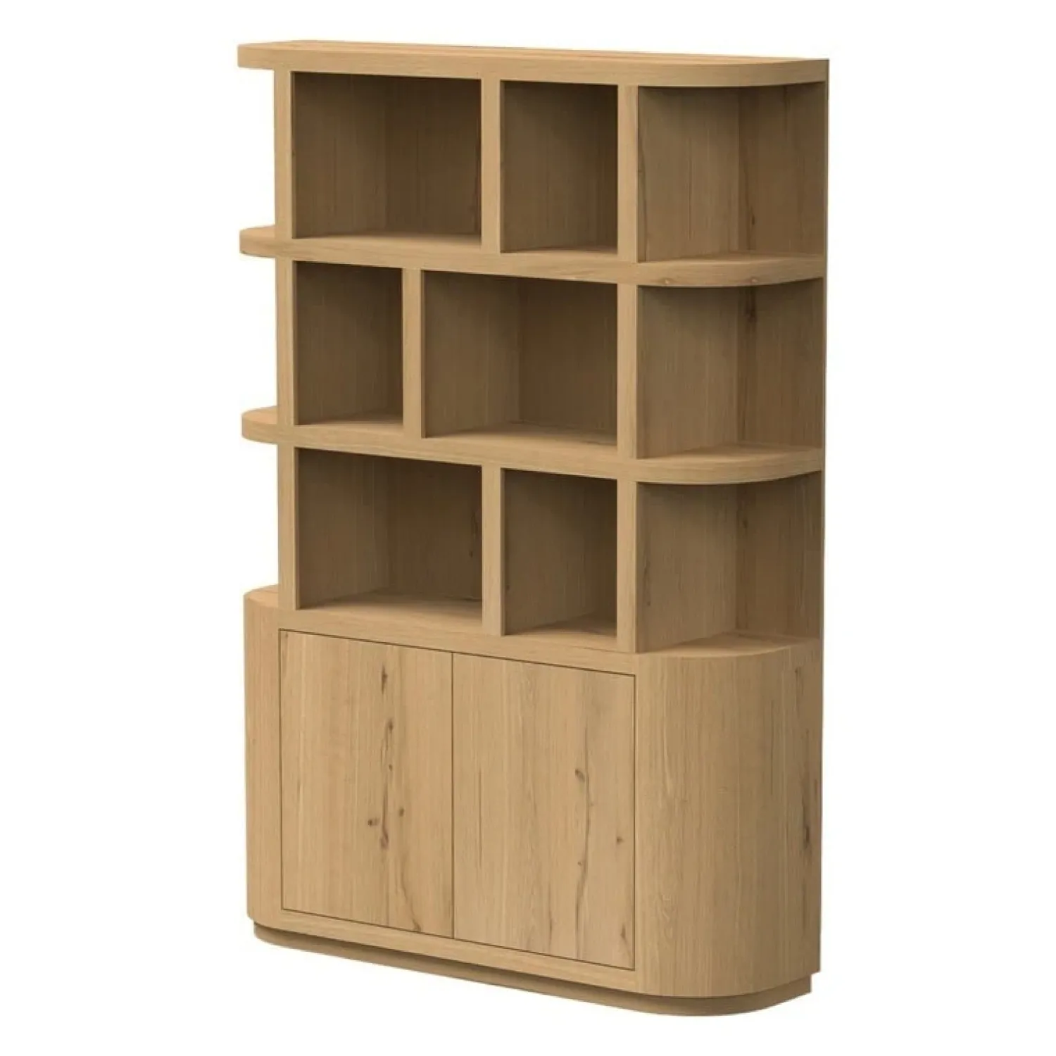 Livingfurn Vakkenkasten|Boekenkasten|Novero Vakkenkast naturel eiken 145cm
