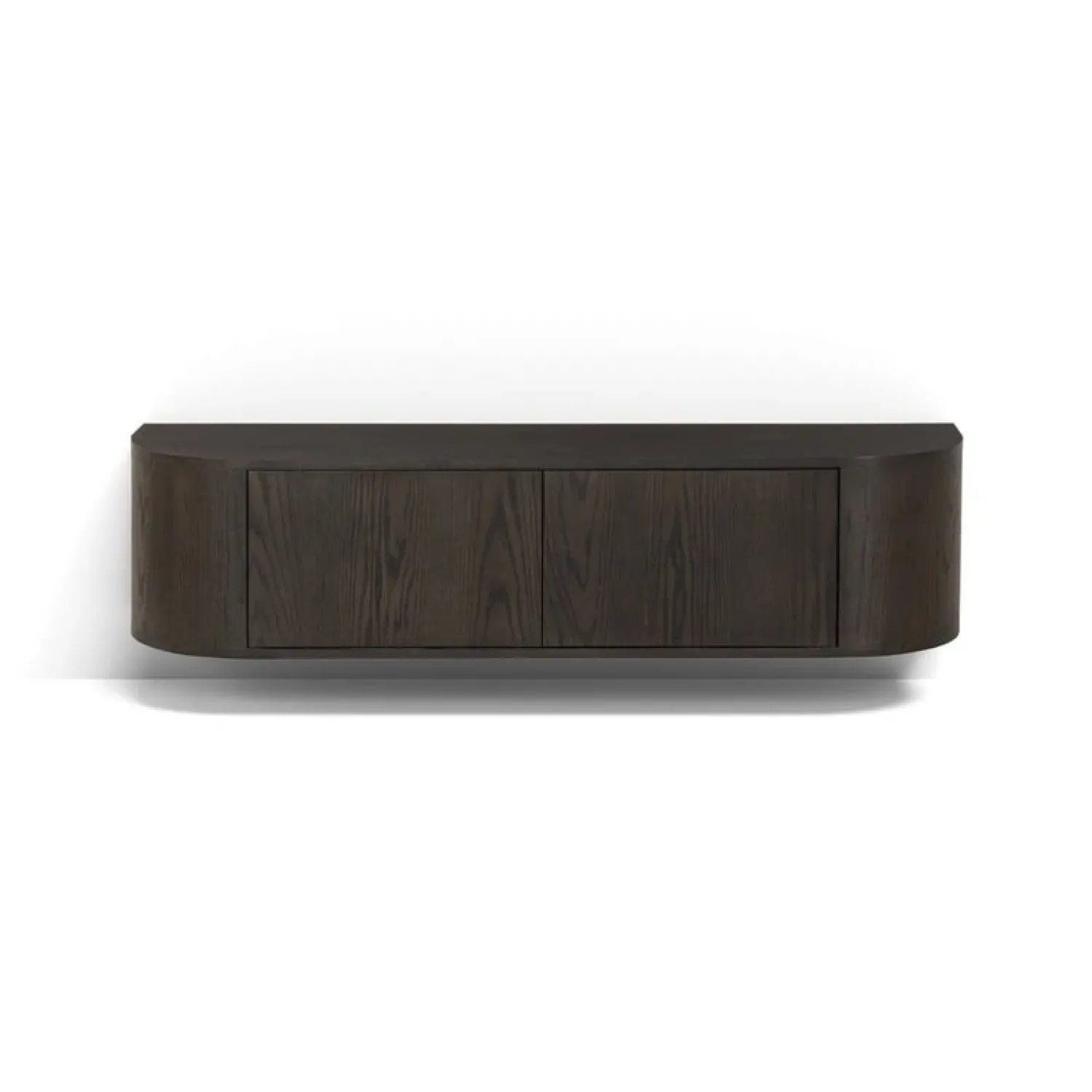 Livingfurn Industriele Kasten|Tv Meubels|Novero Zwevend Tv meubel Espresso eiken 140cm