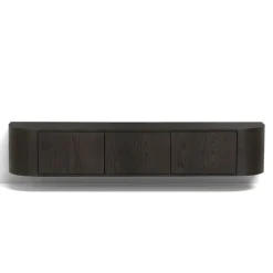 Livingfurn Industriele Kasten|Tv Meubels|Novero Zwevend Tv meubel Espresso eiken 180cm