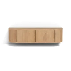 Livingfurn Industriele Kasten|Tv Meubels|Novero Zwevend Tv meubel naturel eiken 140cm
