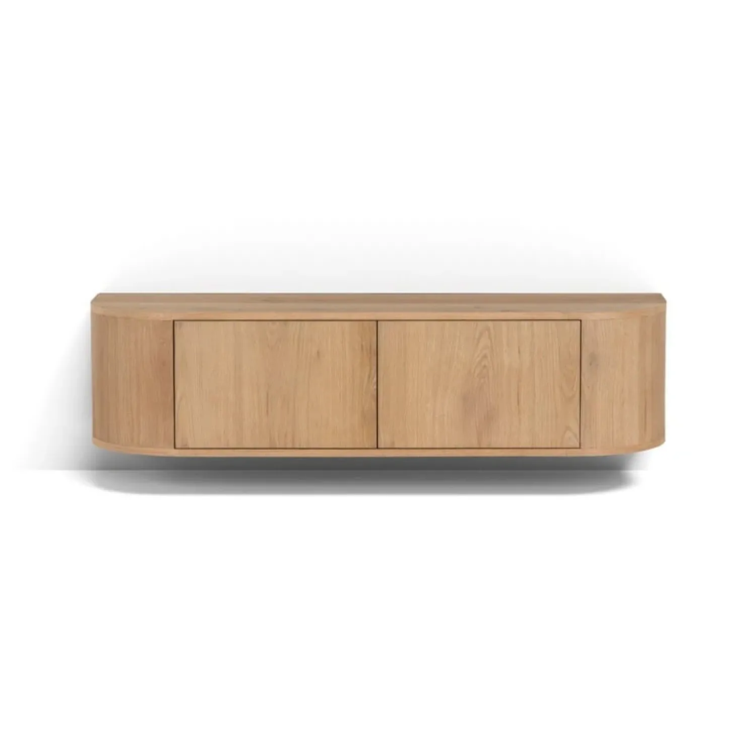 Livingfurn Industriele Kasten|Tv Meubels|Novero Zwevend Tv meubel naturel eiken 140cm