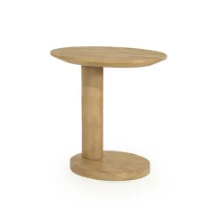 Eleonora Bijzettafels|Novia Bijzettafel Naturel mangohout 50cm