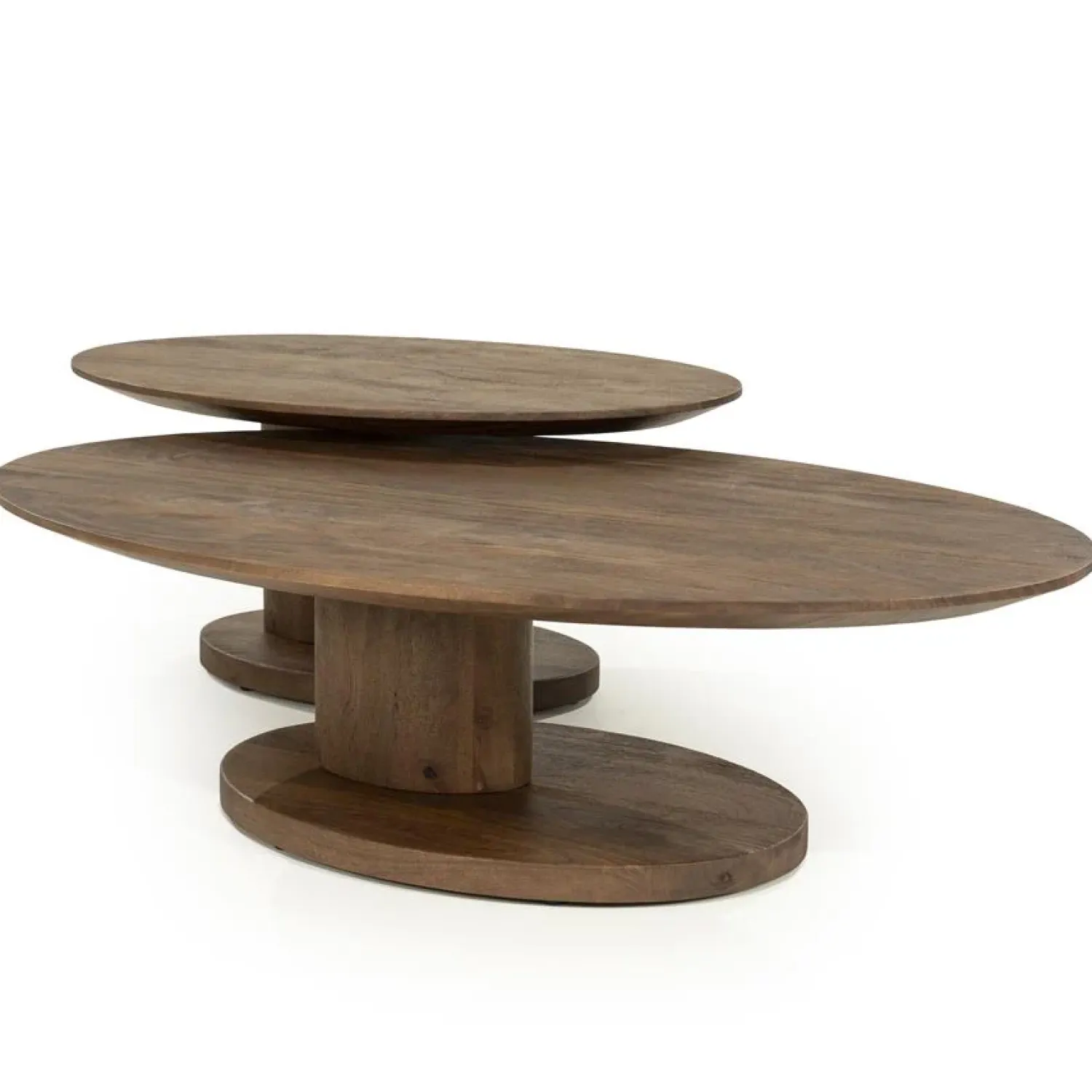 Eleonora Salontafels|Novia Salontafel Lichtbruin mangohout 90cm
