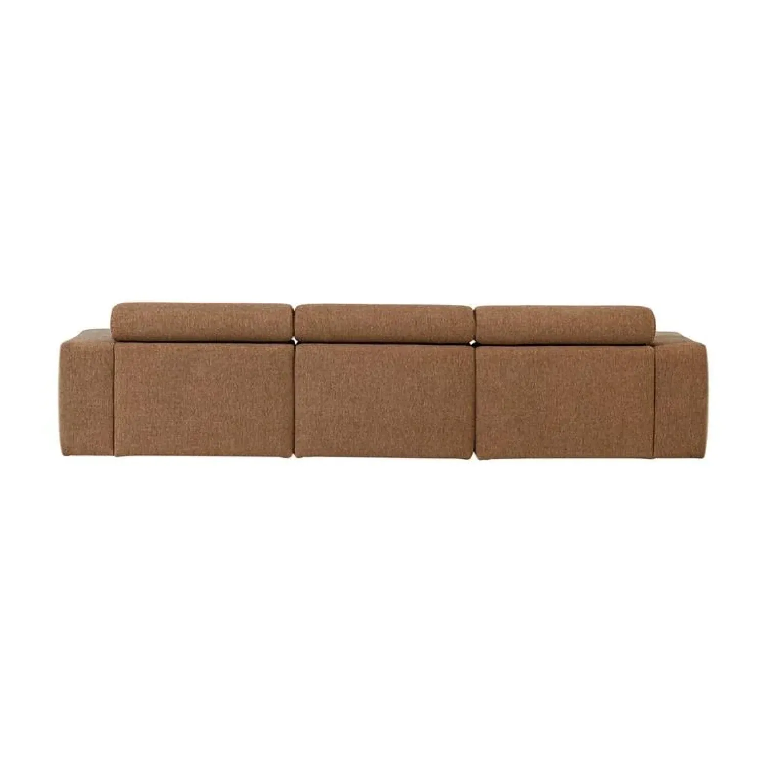 WOOOD Loungebanken|Novi Chaise Longue Bank Links Bouclé Karamelbruin