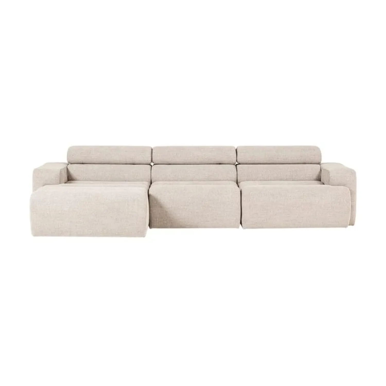 WOOOD Loungebanken|Novi Chaise Longue Bank Links Bouclé Naturel