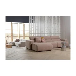 WOOOD Loungebanken|Novi Chaise Longue Bank Links Bouclé Taupe