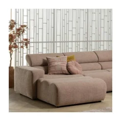 WOOOD Loungebanken|Novi Chaise Longue Bank Links Bouclé Taupe