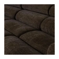 WOOOD Loungebanken|Novi Chaise Longue Bank Links Donkerbruin Melange