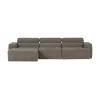 WOOOD Loungebanken|Novi Chaise Longue Bank Links Grijs Melange