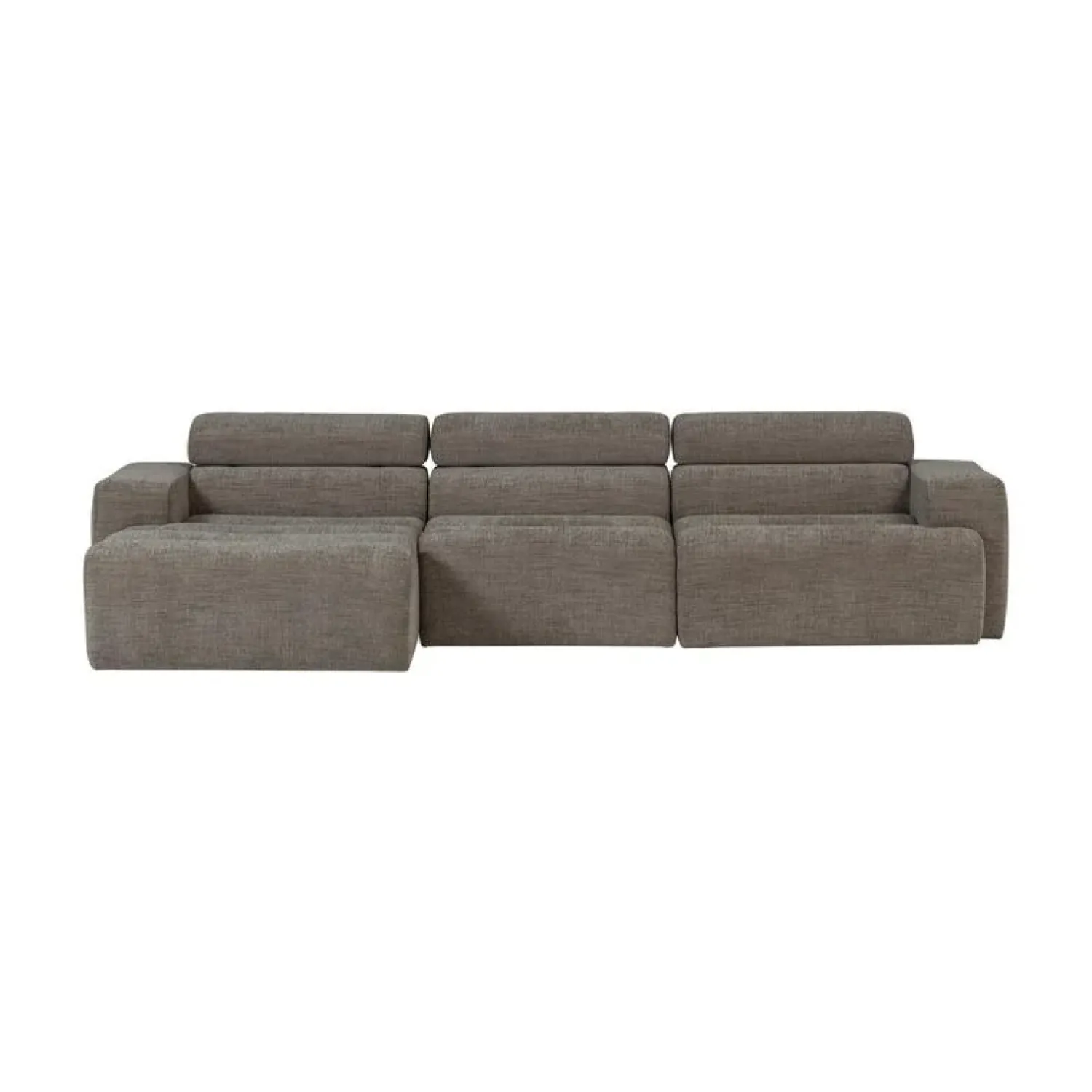 WOOOD Loungebanken|Novi Chaise Longue Bank Links Grijs Melange