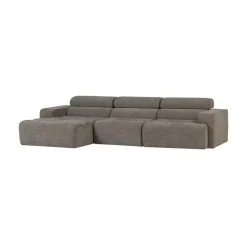 WOOOD Loungebanken|Novi Chaise Longue Bank Links Grijs Melange