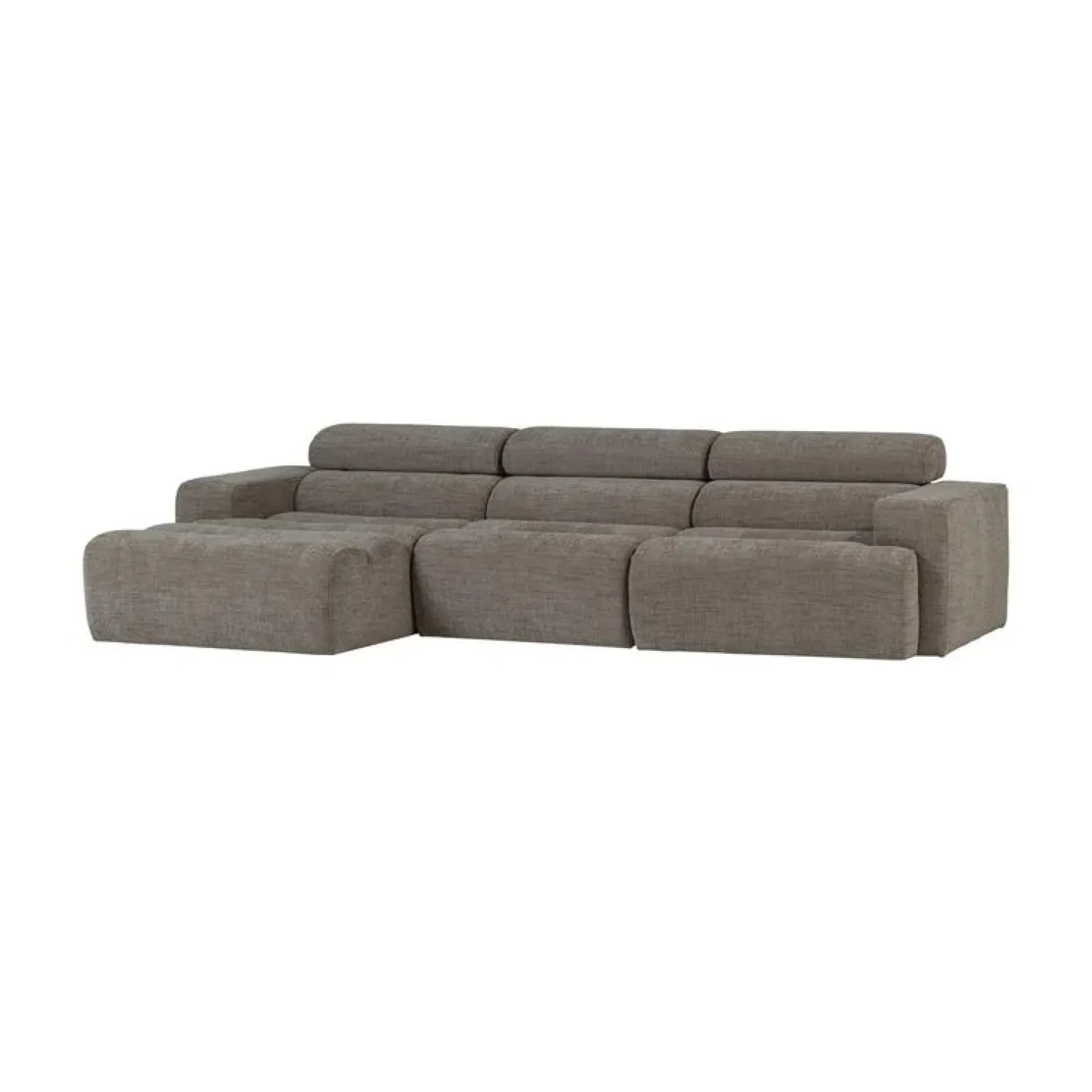 WOOOD Loungebanken|Novi Chaise Longue Bank Links Grijs Melange