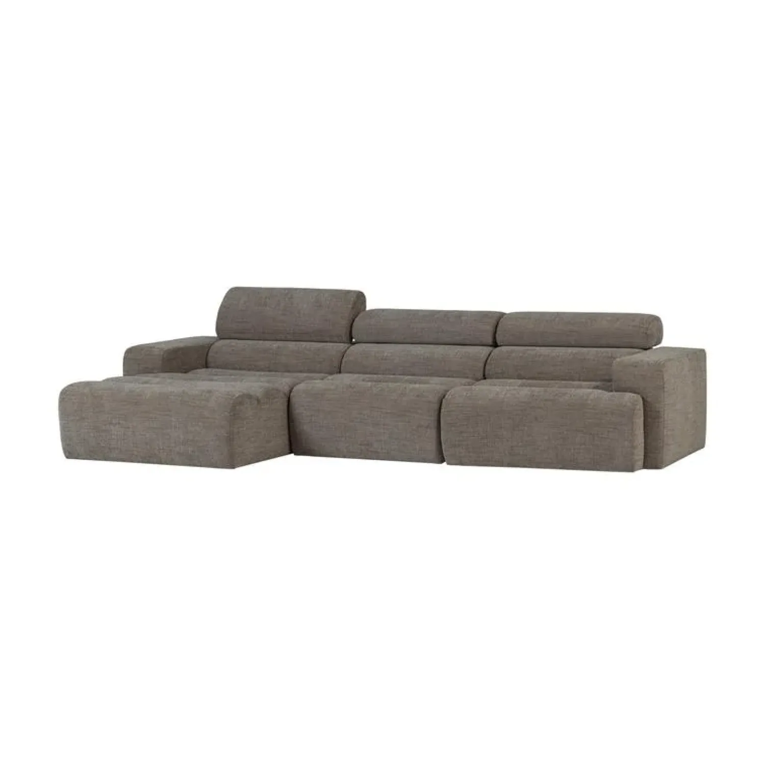 WOOOD Loungebanken|Novi Chaise Longue Bank Links Grijs Melange