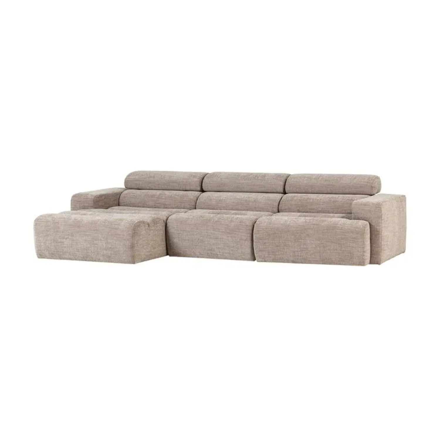 WOOOD Loungebanken|Novi Chaise Longue Bank Links Naturel Melange
