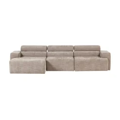 WOOOD Loungebanken|Novi Chaise Longue Bank Links Naturel Melange