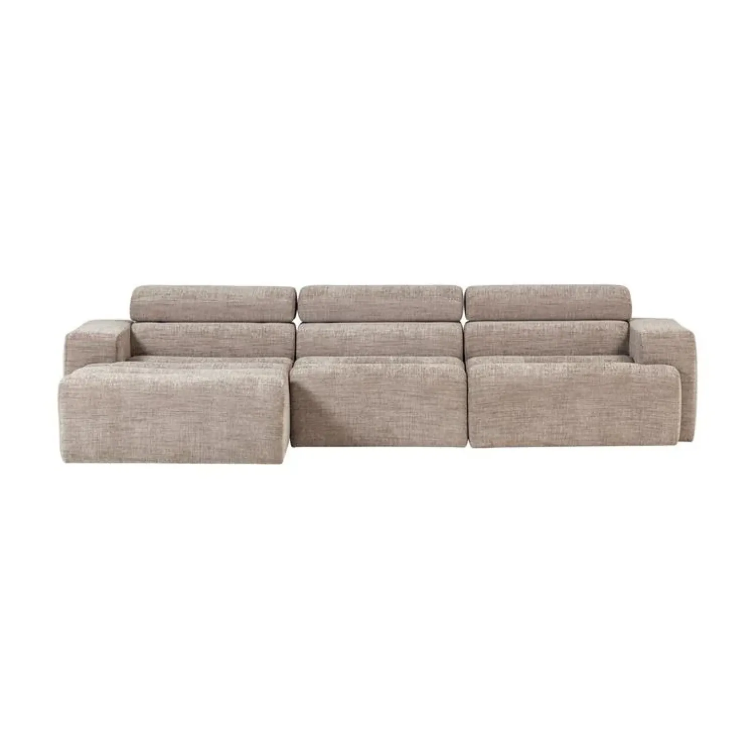 WOOOD Loungebanken|Novi Chaise Longue Bank Links Naturel Melange