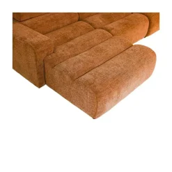 WOOOD Loungebanken|Novi Chaise Longue Bank Links Oranje Melange