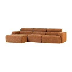WOOOD Loungebanken|Novi Chaise Longue Bank Links Oranje Melange